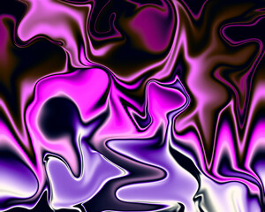 Vibrant Fluid Abstract Gradient Background with Colorful Liquid Flow and Modern 3D Texture