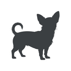 Chihuahua Silhouette Small Dog Companion Animal Vector Transparent BG