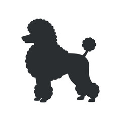 Poodle Silhouette Vector Graphic Design Illustration Dog Breed Icon