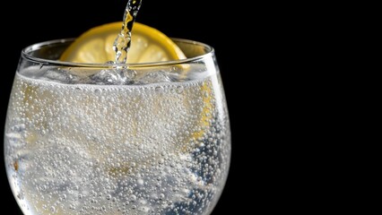 Refreshing Lemon Drink Splash