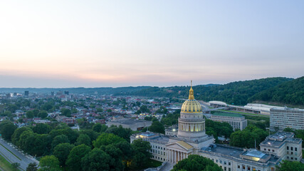 West Virginia State Capitol at Dusk, Charleston