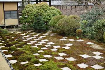 冬の東福寺本坊庭園　北庭(京都市東山区)