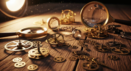 Old clockmaker’s table