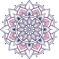 Abstract floral vector background with flowers