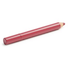 Pink Lipstick-shaped Lip Balm Stick on White Background