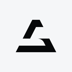 Letter AG initial modern abstract logo