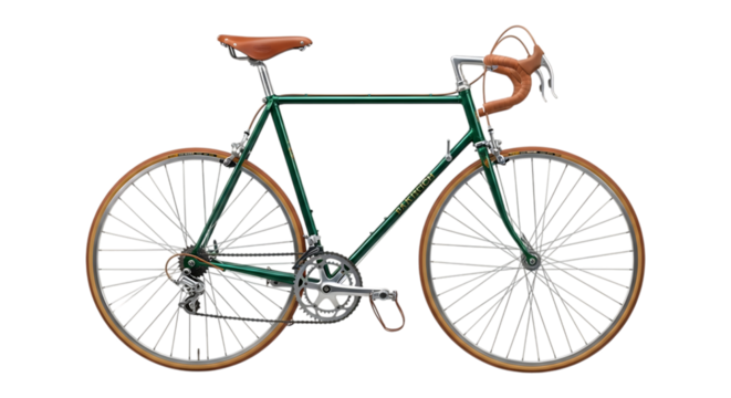 Classic Green Raleigh Road Bicycle Vintage Bike for Touring and Commuting Fun