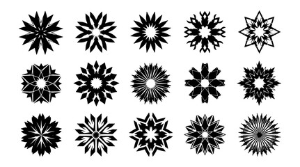 Geometric element abstract vector set