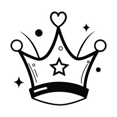 royal gold crown icon vector design