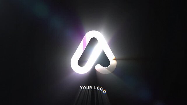 Abstract 3d reveal of a blue and pink color combined logo intro animation, perfect for digital identity presentations, logo stings, and branding videos, tv serial, movie, news.  
