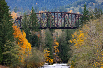 Railroad Trestle over River