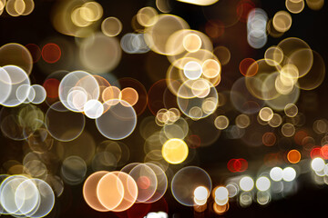 Decorative circle bokeh for New Year and Christmas