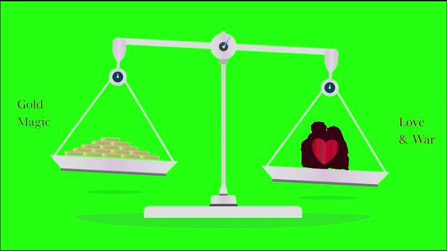 3d balance motion graphic animation