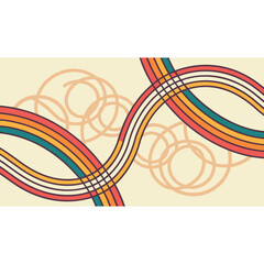 Funky Zigzag Retro – Vibrant Optical Wave Background