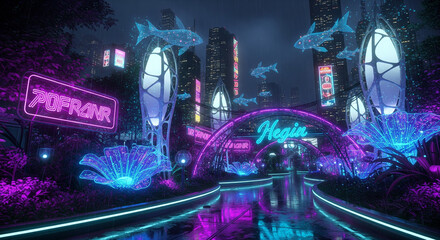 illustration of a flower with beautiful light