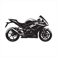 Obraz premium motorcycle vector illustration on white background