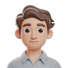 Avatar 3d icon png boy 3d icon cartoon png avatar icon isolated on transparent background
