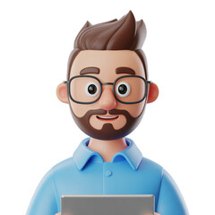 Avatar 3d icon png boy 3d icon cartoon png icon isolated on transparent background