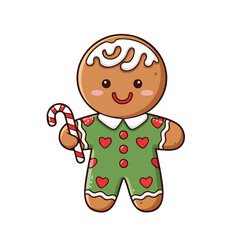 gingerbread man with a bow