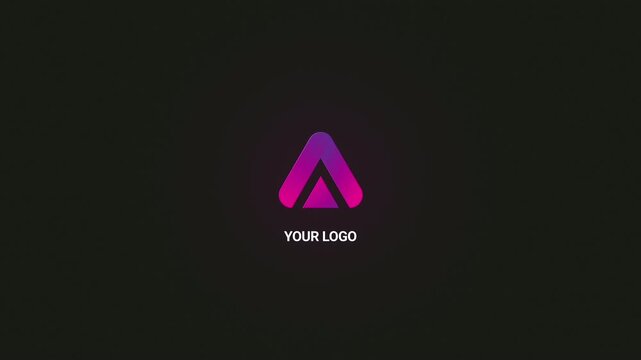Abstract 3d reveal of a blue and pink color combined logo intro animation, perfect for digital identity presentations, logo stings, and branding videos, tv serial, movie, news.  