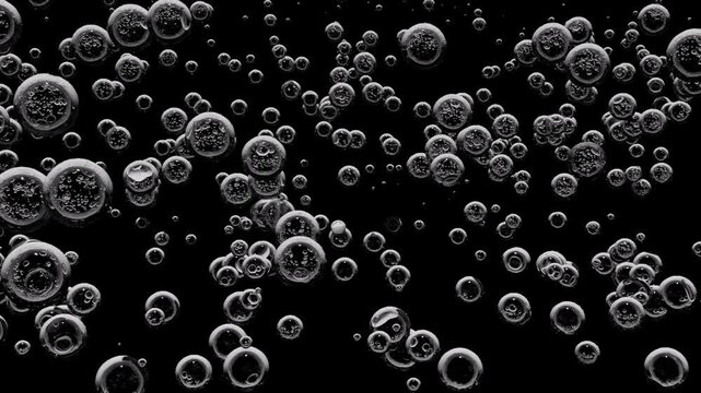 3d bubbles animation