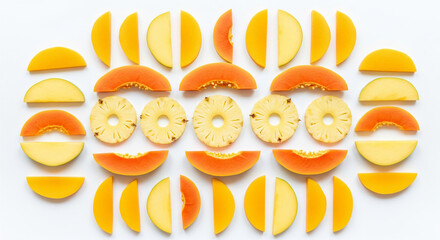 fresh fruit slice background