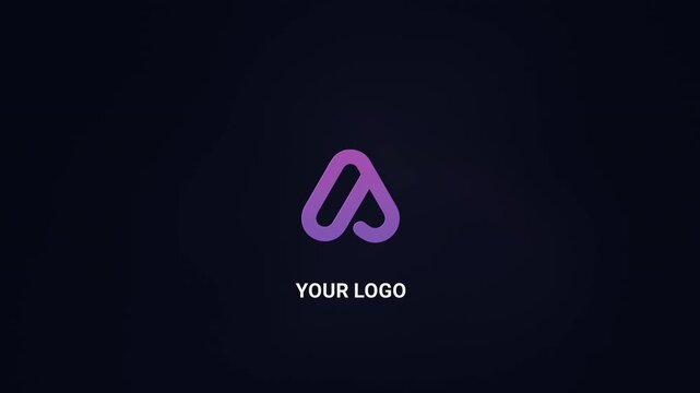 Abstract 3d reveal of a blue and pink color combined logo intro animation, perfect for digital identity presentations, logo stings, and branding videos, tv serial, movie, news.  
