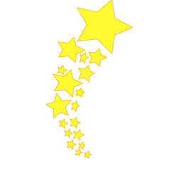 golden stars on white background