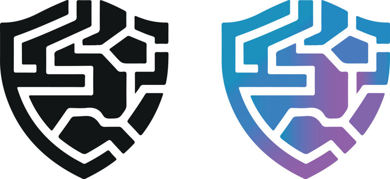 Modern Security company logo symbol Vector Art, Icons, and Graphics