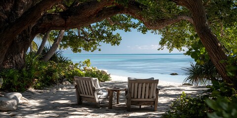 Relaxing Beachside Solitude Serene Seaside Alone Time
