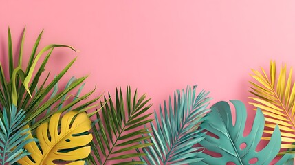 Aerial Palm Tree Leaves Casting Shadows Sand Backdrop Creative Minimal Summer Concept
