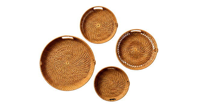 Four ancient egyptian scarab amulets with hieroglyphic inscriptions arranged in a diamond shape on a black background