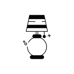 Table Lamp vector icon