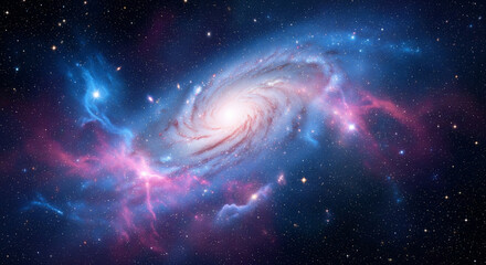 background of light vortex on planet