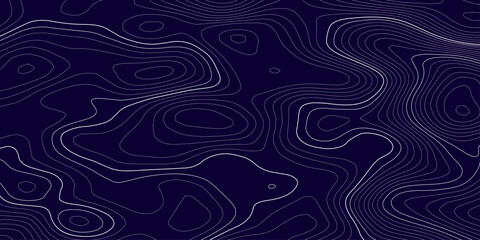 Abstract white topography vector background, Topographic map lines background. Abstract vector illustration.