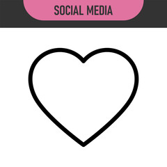 Add to favorite icon set. Heart, star, and bookmark icons set. Minimalist outline and filled styles, for social media apps, web UI, favorite buttons, e-commerce, save, love, and favorite themes