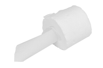 Obraz premium tissue paper roll on white background