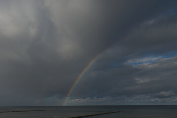 Ostsee mit Regenbogen