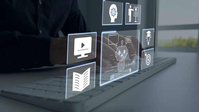 Online education with help of AI Teacher.Online learning AI-Assistant Bot.Enhance learning with an AI chatbot,providing instant answers, interactive tutorials,student guidance,online content creation.