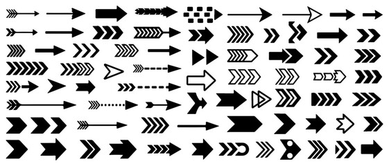 Arrow Icons Set – Directional Navigation Vector Collection  