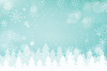christmas background with snowflakes