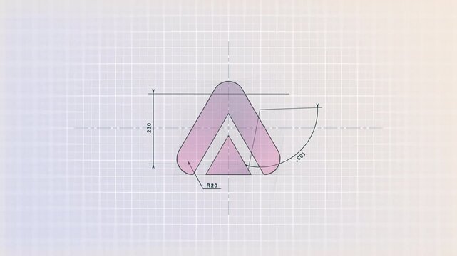 Abstract 3d reveal of a blue and pink color combined logo intro animation, perfect for digital identity presentations, logo stings, and branding videos, TV serial, movie, news.  