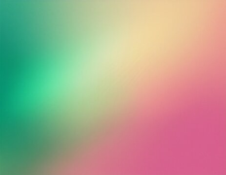 pale abstract background mixing pink and green gradient with grainy effect texture