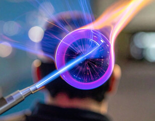 Crafting radiant glass art: a fusion of flame and light for artistic expression