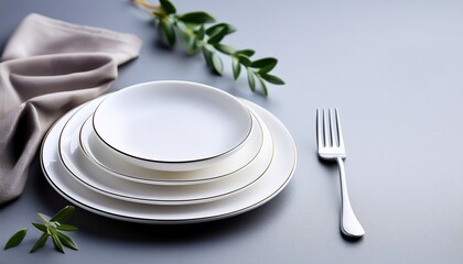 white plate elegance in simplicity