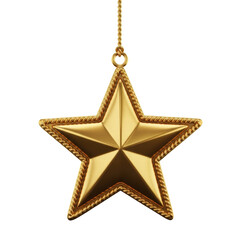 Fototapeta premium Christmas Star Garland Santa Claus Merry Christmas 3D Transparent PNG Icon