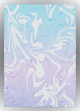 Abstract pastel marbled background with swirling iridescent colors