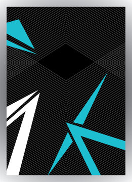 Abstract geometric shapes and lines on a textured black background