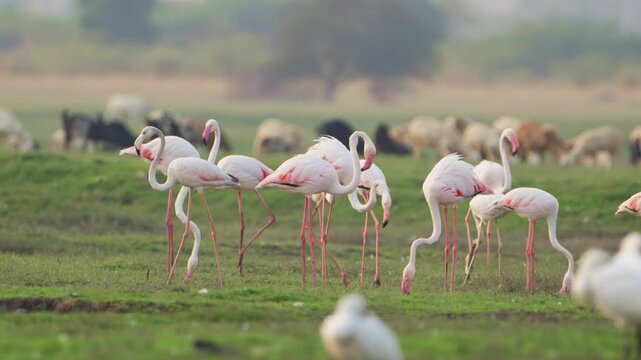 Flamingos by the Lagoon | Beautiful Cinematic Wildlife Film