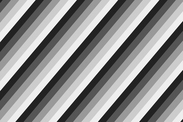 Obraz premium Monochromatic diagonal stripes pattern showcasing an array of gray tones creating a modern geometric art background